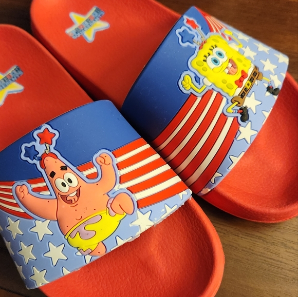 Kids SpongeBob Slide/Slippers - Picture 2 of 5